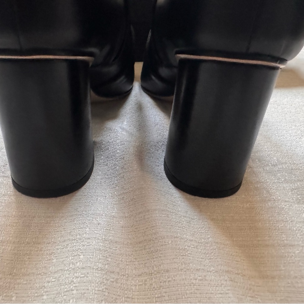 Gucci Marmont Black Calfskin Fringe Ankle Boots Gold GG EU 39.5 / US 9.5 Box - Picture 15 of 15